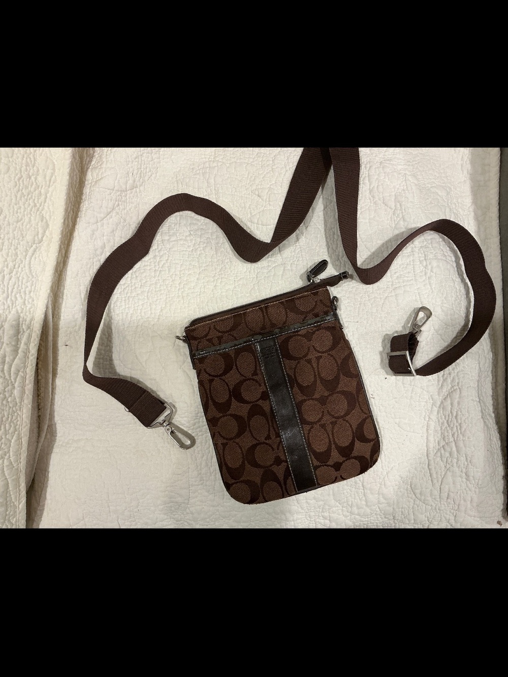 Brown Signature Crossbody Bag